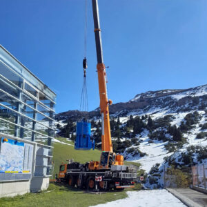 Anspruchsvoller Spezialtransport von Scheffknecht in alpine Höhen